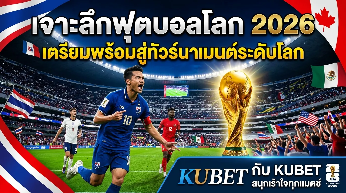 เจาะลึกฟุตบอลโลก 2026: เตรียมพร้อมสู่ทัวร์นาเมนต์ระดับโลกกับ KUBET