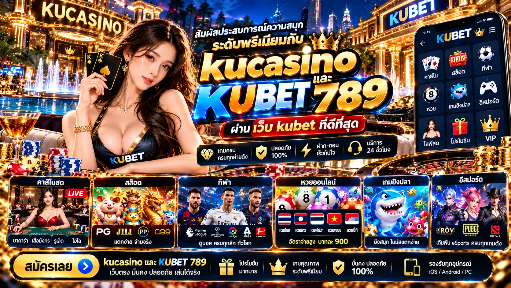 สัมผัสประสบการณ์ความสนุกระดับพรีเมียมกับ kucasino และ KUBET 789 ผ่าน เว็บ kubet ที่ดีที่สุด
